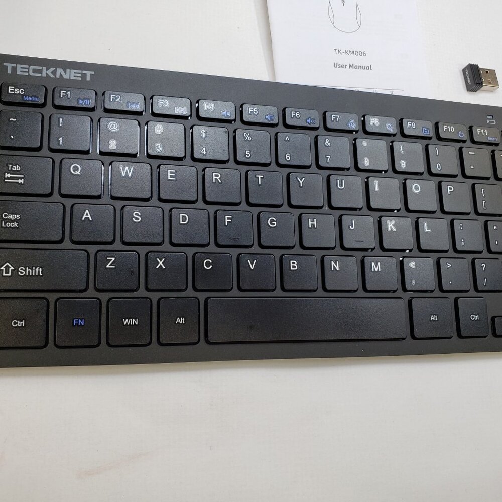 TECKNET Wireless Keyboard and Mouse Combo, Mini Cordless Computer Keyboard - Picture 3 of 10